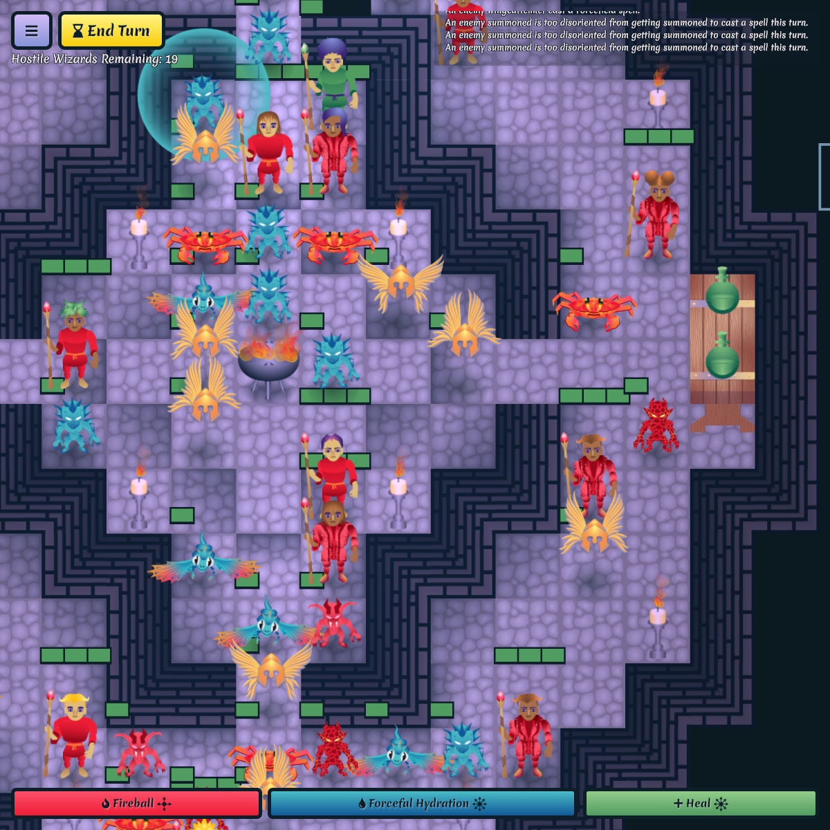 Screenshot from the game Mage Guild: Arena Level