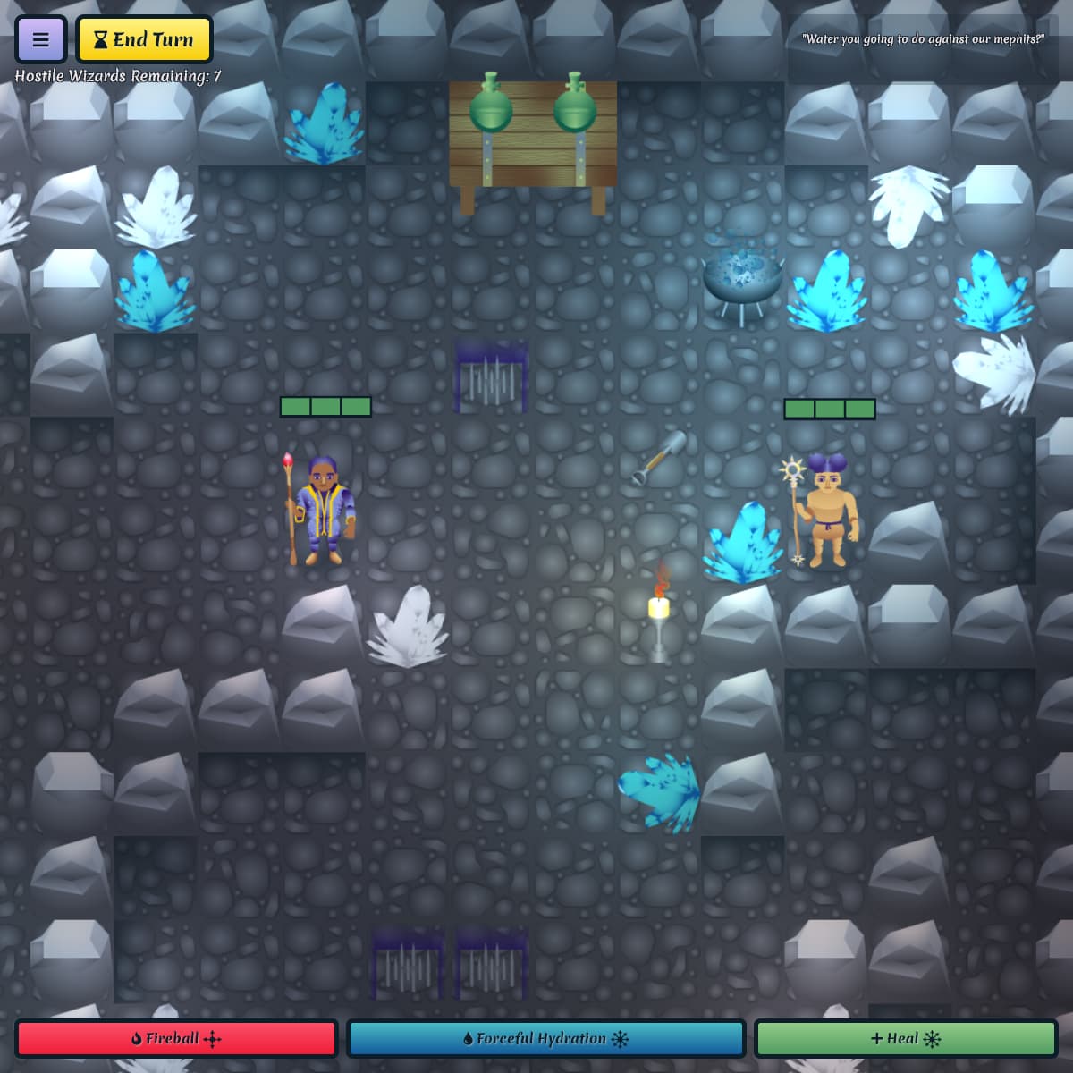 Screenshot from the game Mage Guild: Cave Level